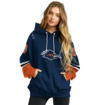 custom utsa roadrunners striped sleeves orange hoodie best selling