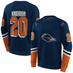 custom utsa roadrunners striped sleeves orange hoodie best selling