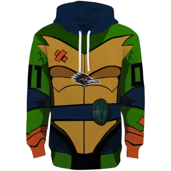 custom utsa roadrunners superhero armor orange green hoodie best selling