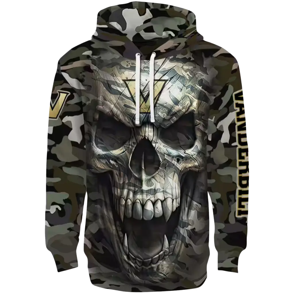 custom vanderbilt commodores camo skull hoodie best selling custom vanderbilt commodores camo skull hoodie best selling