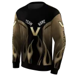 custom vanderbilt commodores flame design black hoodie best selling