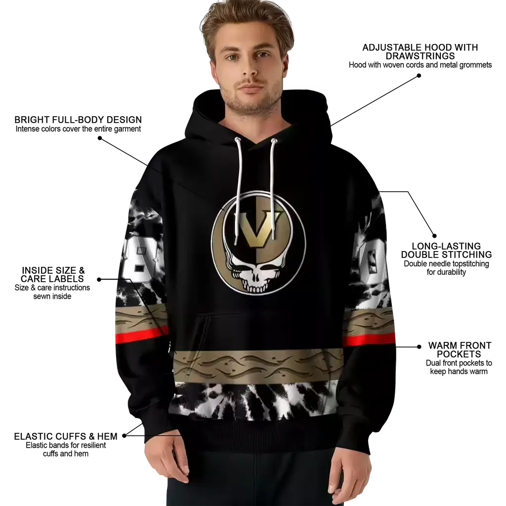 custom vanderbilt commodores grateful vibes black hoodie latest model custom vanderbilt commodores grateful vibes black hoodie latest model