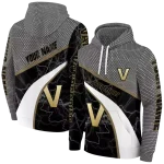 custom vanderbilt commodores hexagonal mesh black gray hoodie best selling