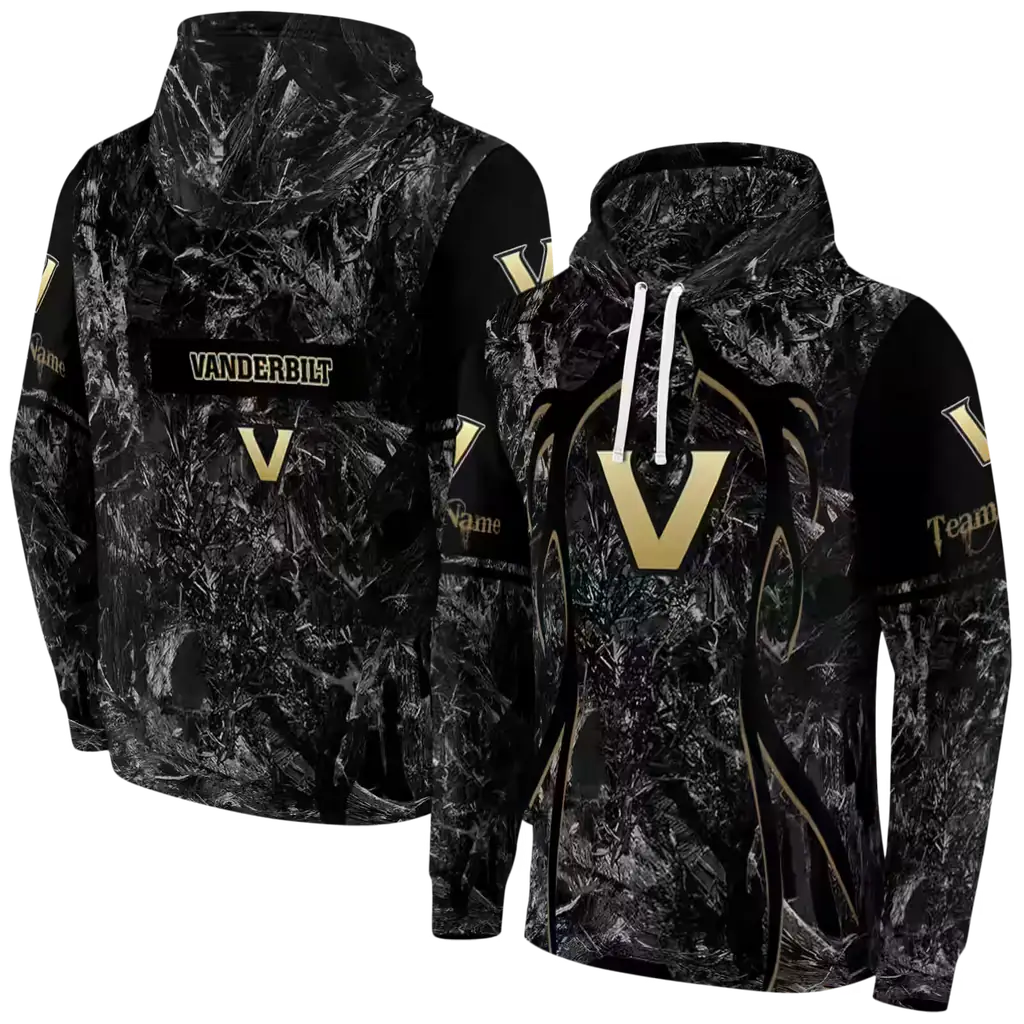 custom vanderbilt commodores hunting theme black hoodie fashion forward custom vanderbilt commodores hunting theme black hoodie fashion forward