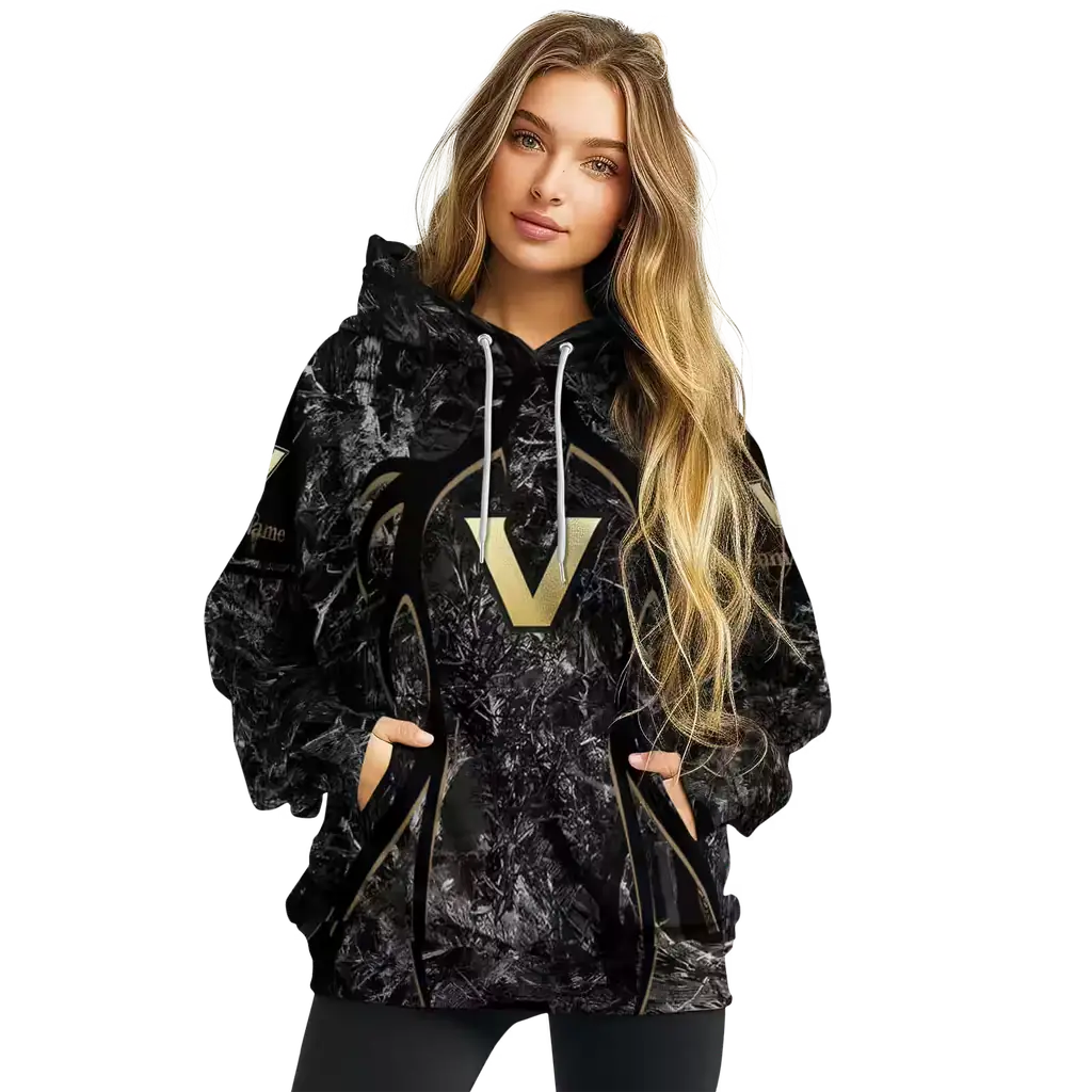 custom vanderbilt commodores hunting theme black hoodie high quality custom vanderbilt commodores hunting theme black hoodie high quality