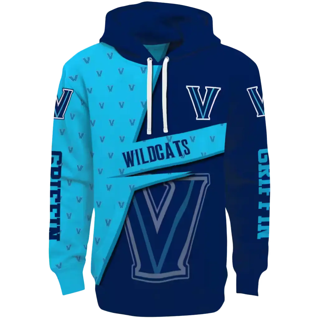 custom villanova wildcats abstract shape navy hoodie best selling custom villanova wildcats abstract shape navy hoodie best selling