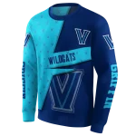custom villanova wildcats abstract shape navy hoodie best selling