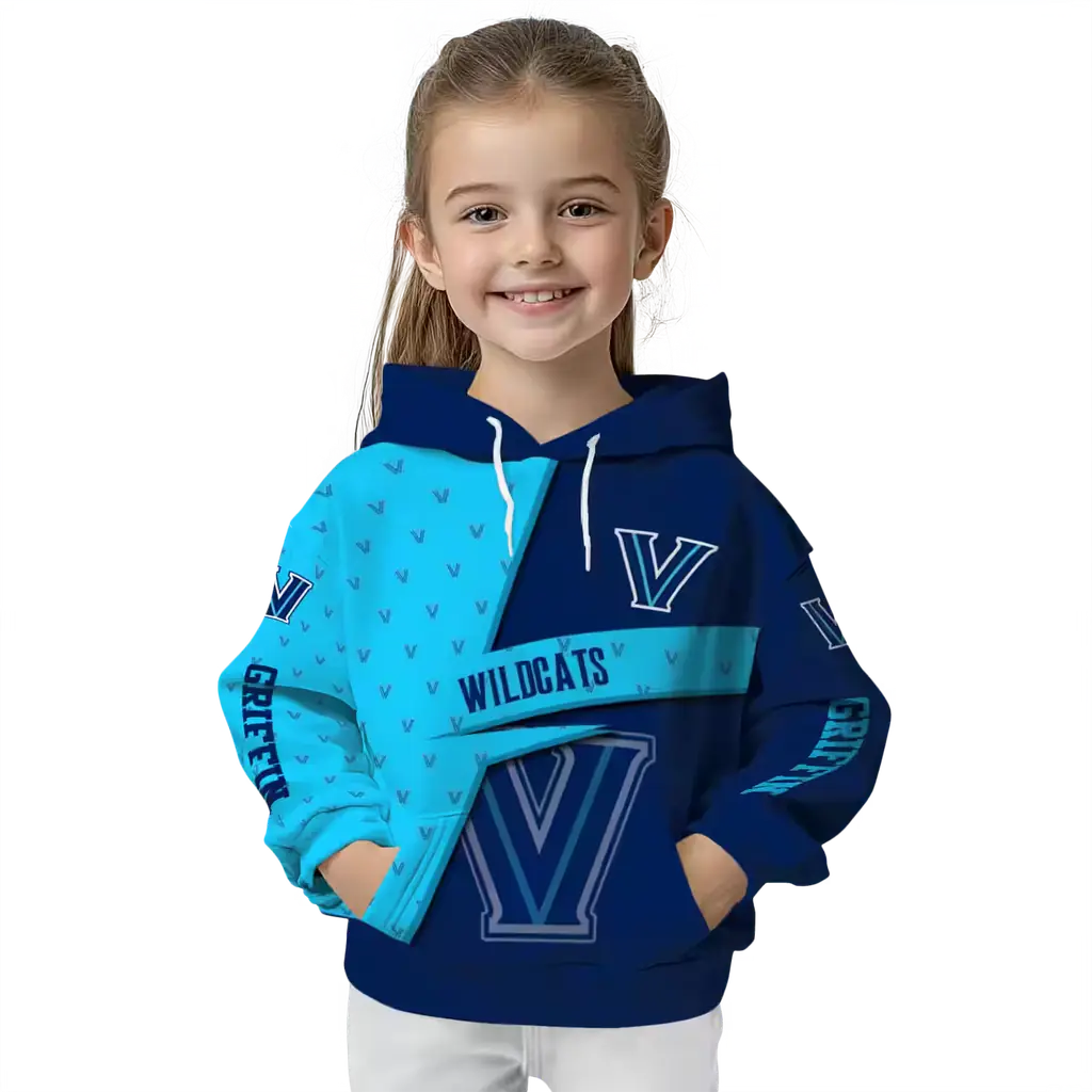 custom villanova wildcats abstract shape navy hoodie top rated custom villanova wildcats abstract shape navy hoodie top rated