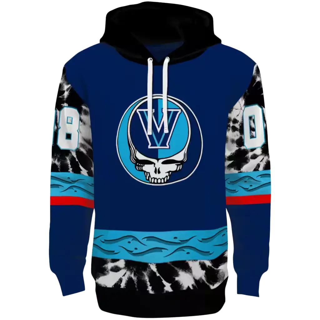 custom villanova wildcats grateful vibes navy hoodie best selling custom villanova wildcats grateful vibes navy hoodie best selling