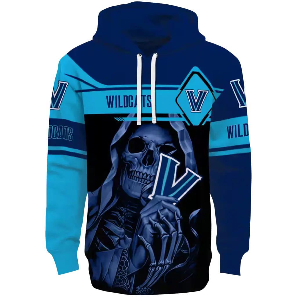custom villanova wildcats grim reaper navy black hoodie best selling custom villanova wildcats grim reaper navy black hoodie best selling