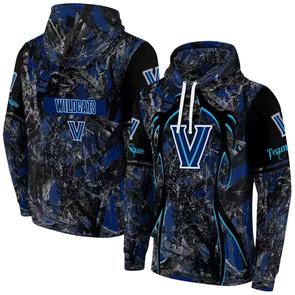 custom villanova wildcats hunting theme navy black hoodie fashion forward custom villanova wildcats hunting theme navy black hoodie fashion forward