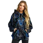 custom villanova wildcats hunting theme navy black hoodie best selling