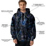 custom villanova wildcats hunting theme navy black hoodie best selling
