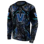 custom villanova wildcats hunting theme navy black hoodie best selling