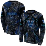 custom villanova wildcats hunting theme navy black hoodie best selling