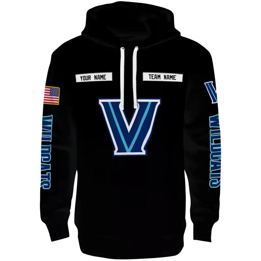 custom villanova wildcats punisher skull black hoodie best selling custom villanova wildcats punisher skull black hoodie best selling