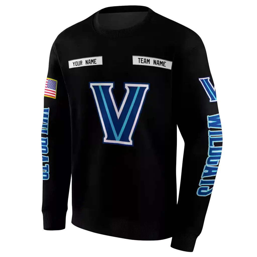 custom villanova wildcats punisher skull black hoodie new arrival custom villanova wildcats punisher skull black hoodie new arrival