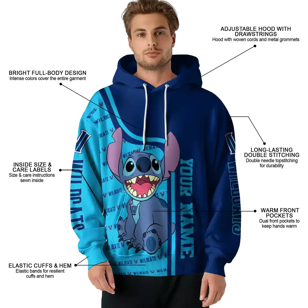 custom villanova wildcats stitch navy hoodie latest model custom villanova wildcats stitch navy hoodie latest model