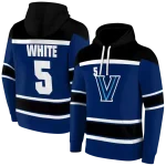 custom villanova wildcats striped pattern navy hoodie best selling