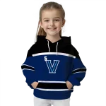 custom villanova wildcats striped pattern navy hoodie best selling
