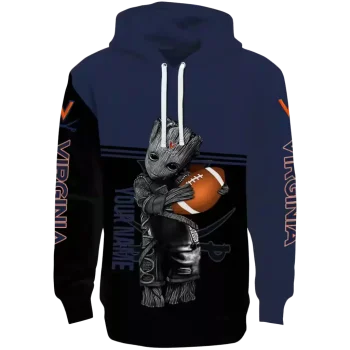 custom virginia cavaliers baby groot blue black hoodie best selling