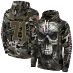 custom virginia cavaliers camo skull hoodie best selling