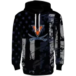 custom virginia cavaliers distressed flag blue black hoodie best selling