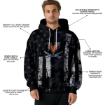 custom virginia cavaliers distressed flag blue black hoodie best selling