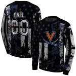 custom virginia cavaliers distressed flag blue black hoodie best selling