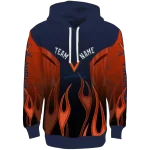custom virginia cavaliers flame design blue hoodie best selling