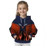 custom virginia cavaliers flame design blue hoodie best selling