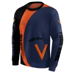 custom virginia cavaliers minimalist design blue black hoodie best selling