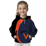 custom virginia cavaliers minimalist design blue black hoodie best selling