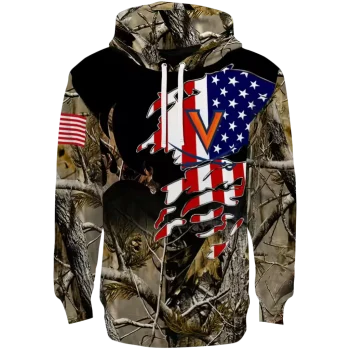 custom virginia cavaliers tree camo hoodie best selling