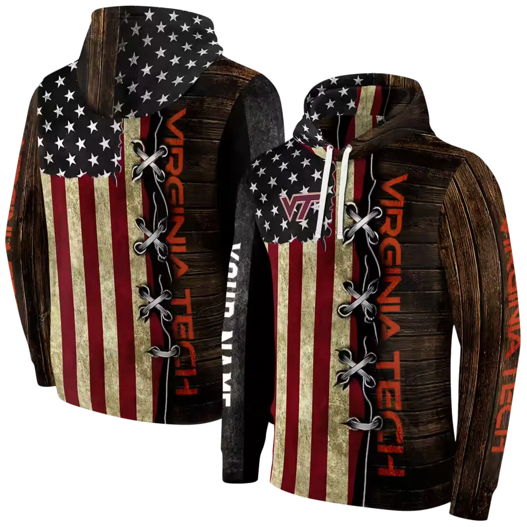 custom virginia tech hokies american pride hoodie fashion forward custom virginia tech hokies american pride hoodie fashion forward