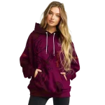 custom virginia tech hokies deer silhouette maroon hoodie best selling