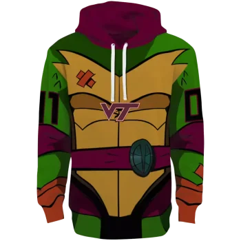 custom virginia tech hokies superhero armor maroon green hoodie best selling
