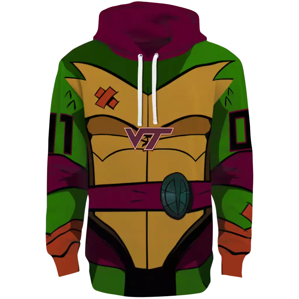 custom virginia tech hokies superhero armor maroon green hoodie best selling custom virginia tech hokies superhero armor maroon green hoodie best selling