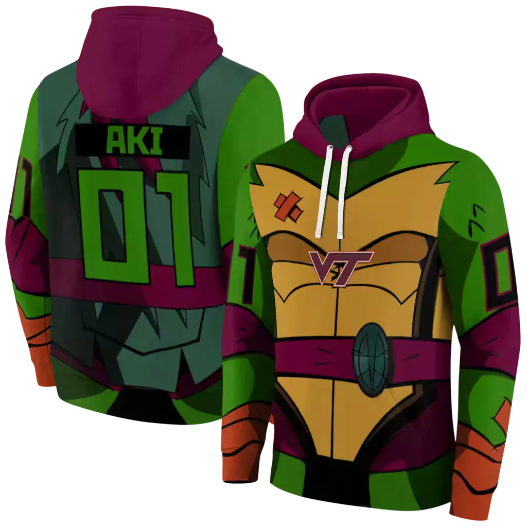 custom virginia tech hokies superhero armor maroon green hoodie fashion forward custom virginia tech hokies superhero armor maroon green hoodie fashion forward