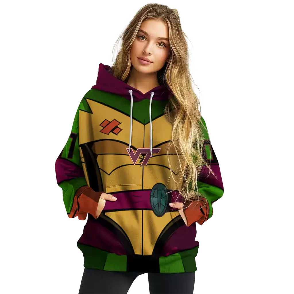 custom virginia tech hokies superhero armor maroon green hoodie high quality custom virginia tech hokies superhero armor maroon green hoodie high quality