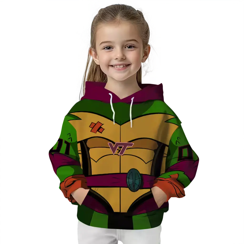 custom virginia tech hokies superhero armor maroon green hoodie top rated custom virginia tech hokies superhero armor maroon green hoodie top rated