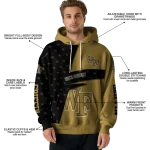 custom wake forest demon deacons abstract shape gold hoodie best selling