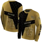 custom wake forest demon deacons abstract shape gold hoodie best selling