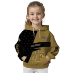 custom wake forest demon deacons abstract shape gold hoodie best selling