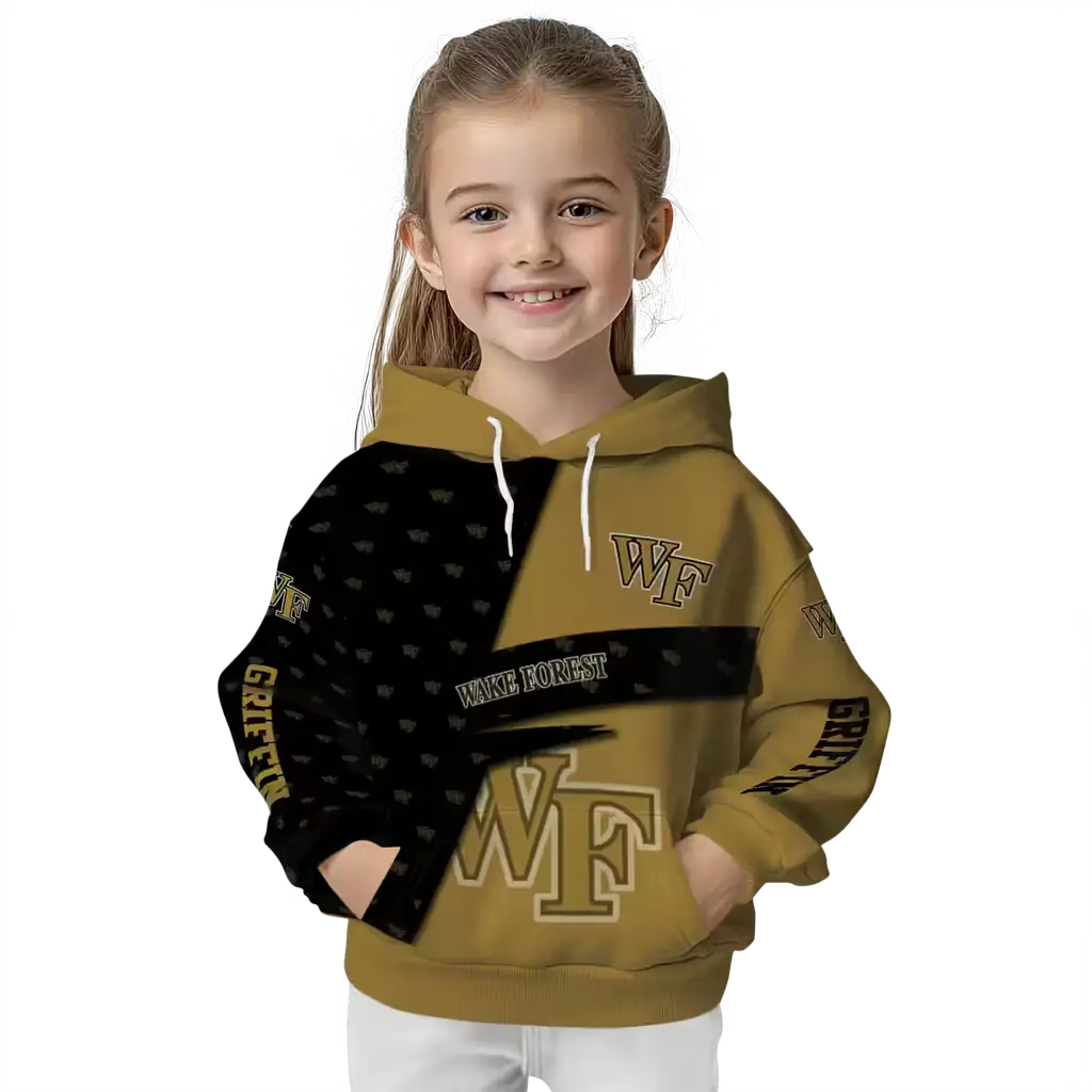 custom wake forest demon deacons abstract shape gold hoodie top rated custom wake forest demon deacons abstract shape gold hoodie top rated