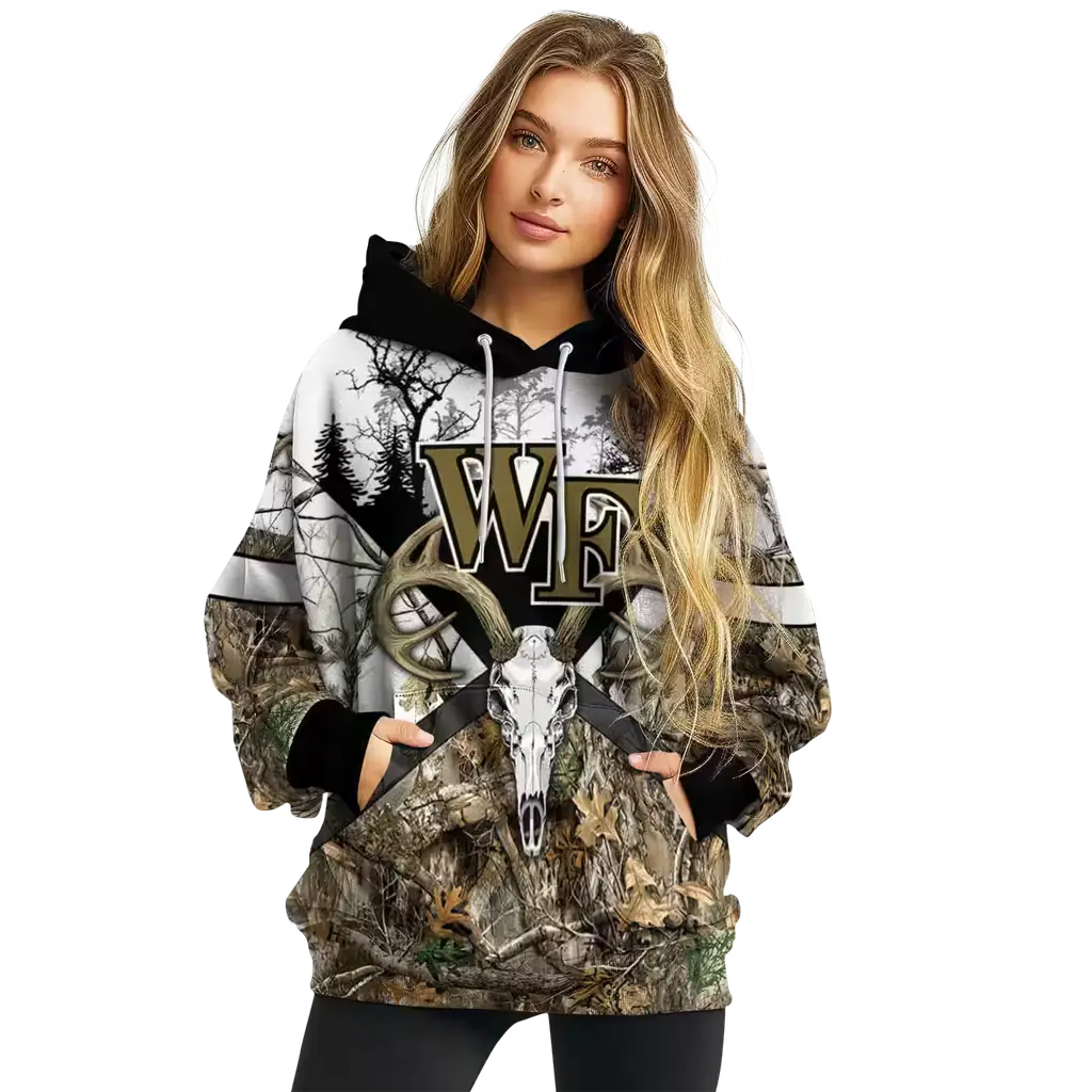 custom wake forest demon deacons forest silhouette hoodie high quality custom wake forest demon deacons forest silhouette hoodie high quality