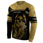 custom wake forest demon deacons grim reaper gold black hoodie best selling