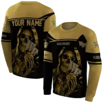 custom wake forest demon deacons grim reaper gold black hoodie best selling
