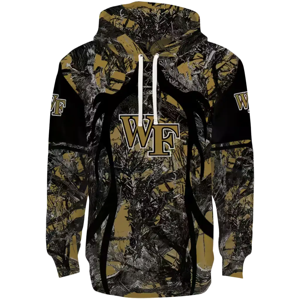 custom wake forest demon deacons hunting theme gold black hoodie best selling custom wake forest demon deacons hunting theme gold black hoodie best selling