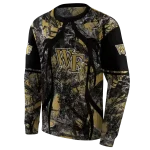 custom wake forest demon deacons hunting theme gold black hoodie best selling
